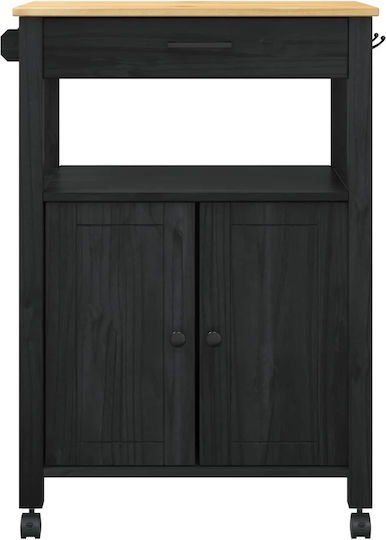 Dulap De Bucătărie Negru 60x40x88.5 cm