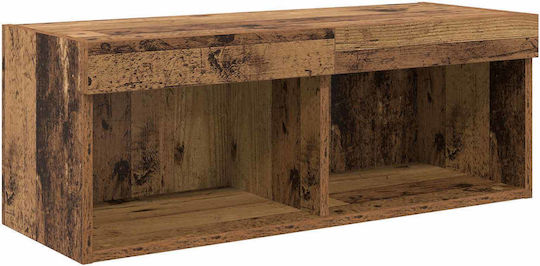 Unitate TV pentru sufragerie Old Wood cu iluminare L80xA30xÎ30cm