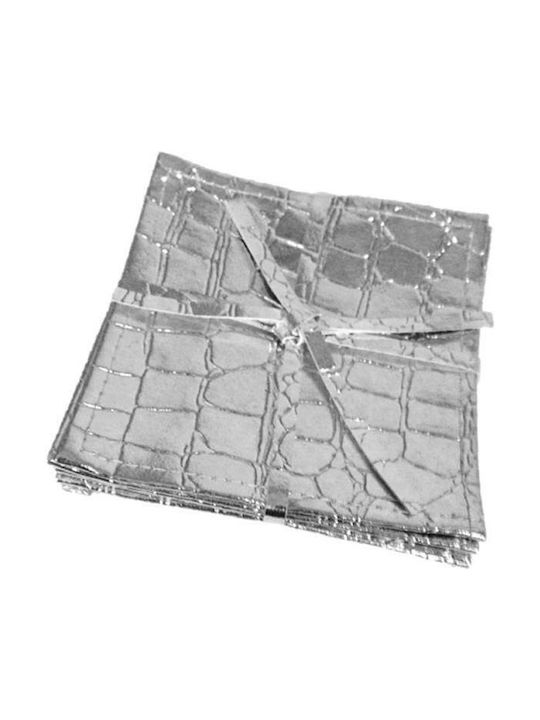 Espiel Σουβέρ Υφασμάτινο Ασημί 10x10cm 6τμχ Espiel Σουβέρ Υφασμάτινο Ασημί 10x10cm 6τμχ