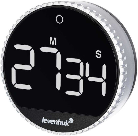 Levenhuk Ceas De Masă Digital Led Metalic Negru 81390