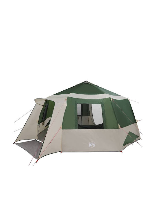 vidaXL Green Terrace Tent with LEDs 5x5m