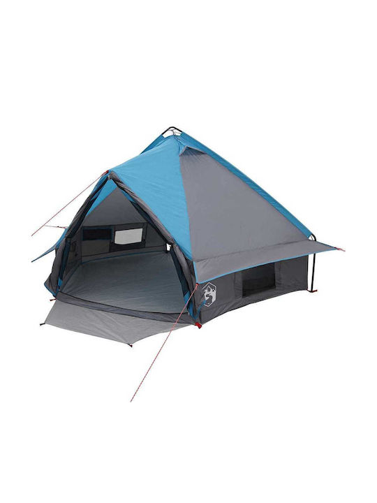 vidaXL Zelt Terrasse mit LEDs Blau 4.9x4.1m