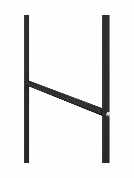 vidaXL Κρεμάστρα Δαπέδου από Μέταλλο Μαύρη 80x53x156cm