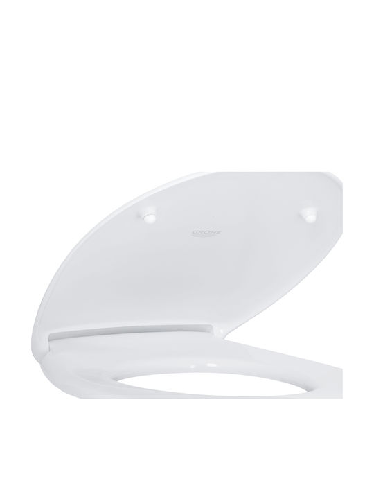 Grohe Bau Toaletă de podea cu sistem de descărcare cu Capac Închidere lentă Albă