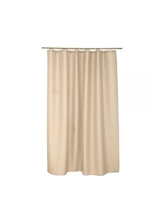 L-C Quartz Fabric Shower Curtain 180x200cm Taupe