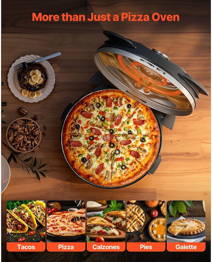 Vevor Pizzabäcker 1200W Schwarzer