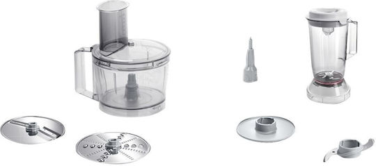 Bosch Multifunctional Food Processor 800W with Pot 2.3lt and Jug Blender White