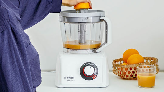 Bosch Multifunctional Food Processor 1100W with Pot 3.9lt and Jug Blender White