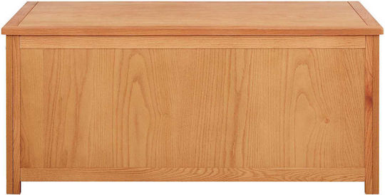 vidaXL Διακοσμητικό Μπαούλο Ξύλινο Καφέ 110x50x50εκ.