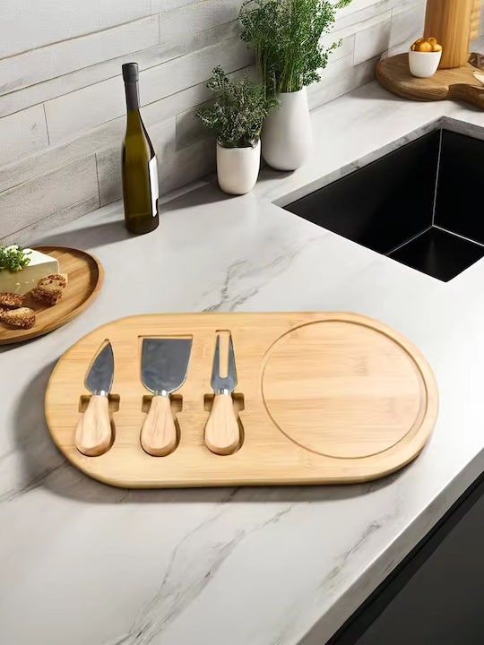 Platou de Servire pentru Brânzeturi Lemn 36x18x1.5buc 1buc
