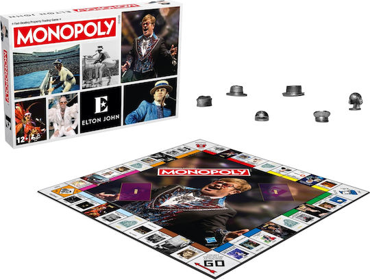 Настолна игра Monopoly Elton John за 2-6 играчи 12+ години (EN) Winning Moves