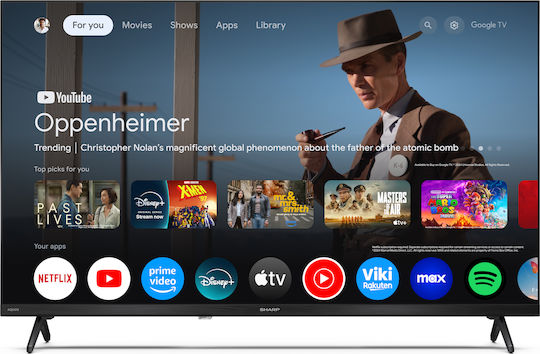 Sharp Smart Τηλεόραση 32" HD Ready QLED 32HF3265E HDR (2025)