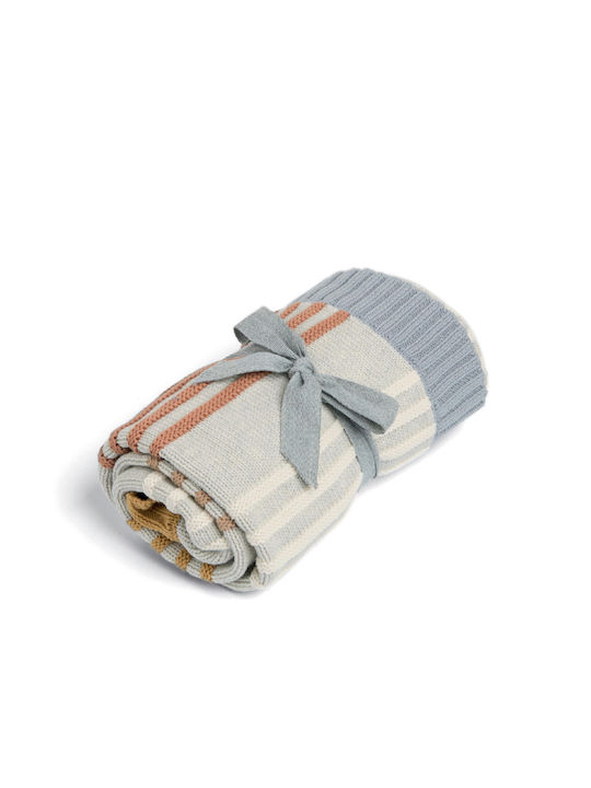 Mamas & Papas Blanket Nursery Swaddling Blankets Knitted Multicolour 70x90cm