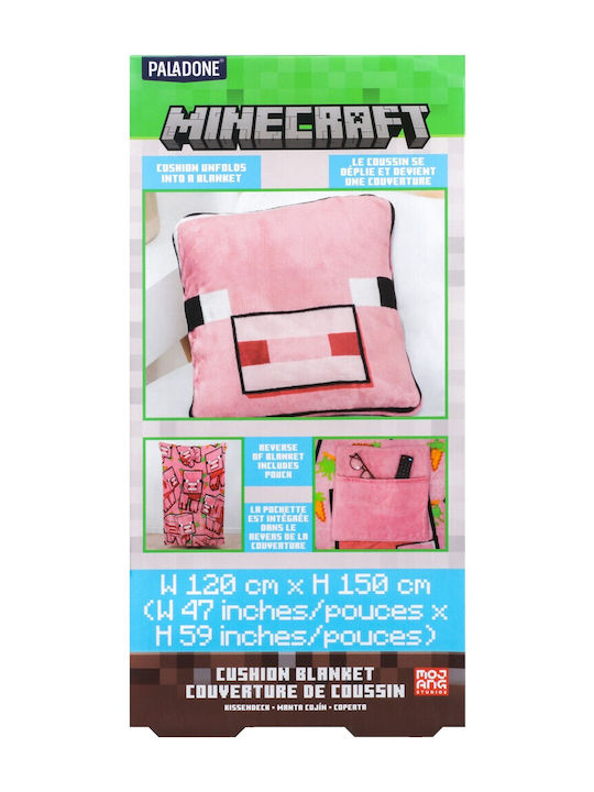 Paladone Cuscino Coperta In Pile Minecraft
