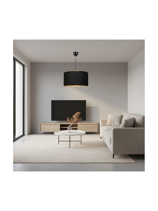 Megapap Alloy Pendant Ceiling Light Black with E27 Socket 38x20cm