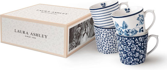 Laura Ashley Mug from Porcelain White 320ml 4pcs