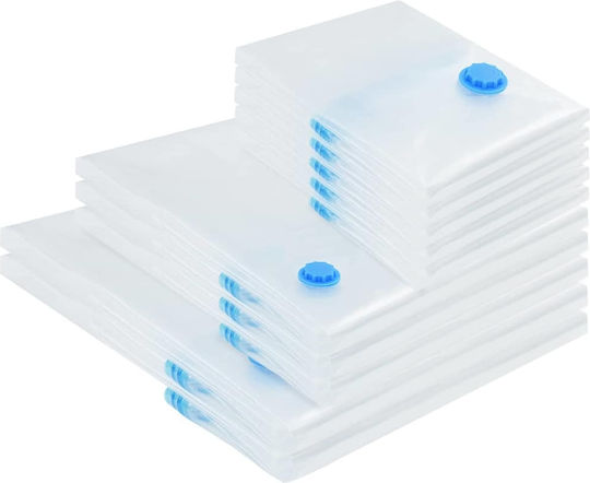 Σακούλες Αποθήκευσης 10 Pcs Διαφανές Μπλε 130 X 100 Cm