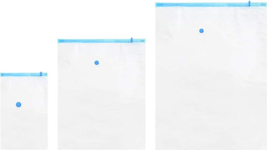 Σακούλες Αποθήκευσης 10 Pcs Διαφανές Μπλε 130 X 100 Cm