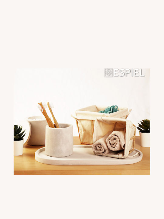 Καλαθι Τετραγ Cotton Ψαθινο Stand 12x12x9,5ek Σετ 2 Τμχ Espiel