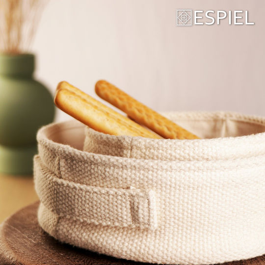 Coș Rotund Din Bumbac 21x8cm Set 2 Bucăți Espiel