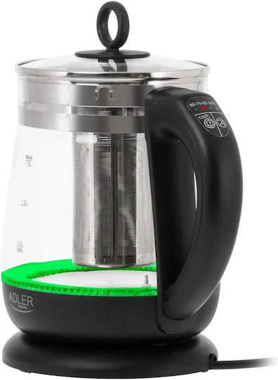 Adler Βραστήρας 1.5lt 2200W Μαύρος