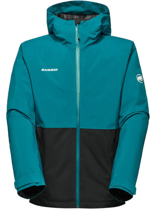 Jacke Wasserdicht Deep Teal-black
