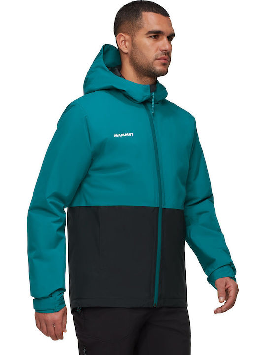 Jacke Wasserdicht Deep Teal-black
