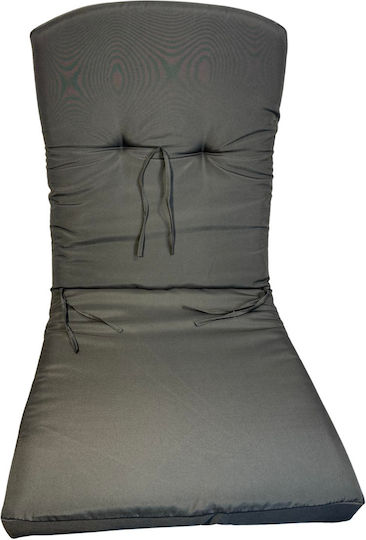 Epiplo-Fos Waterproof Garden Chair Cushion Gray 51x115cm