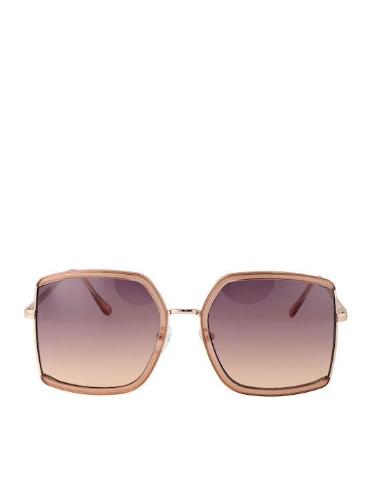 Skechers Women's Sunglasses with Rose Gold Metal Frame and Purple Gradient Lens SE6224 5857B