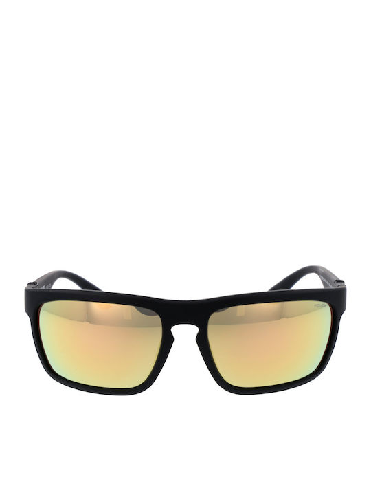 Police Unisex Sunglasses with Black Frame and Black Mirror Lens SPLF63U 28G