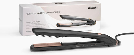 Babyliss Luxe 214660 Hair Straightener with Steam and Ceramic Plates 45W