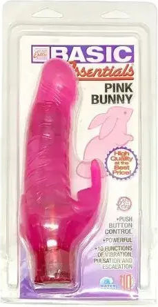 Водоустойчив Вибратор Jup California Exotic 052421 10-353 Basic Essentials Bunny Vibe 10 Функции 21 См Розов
