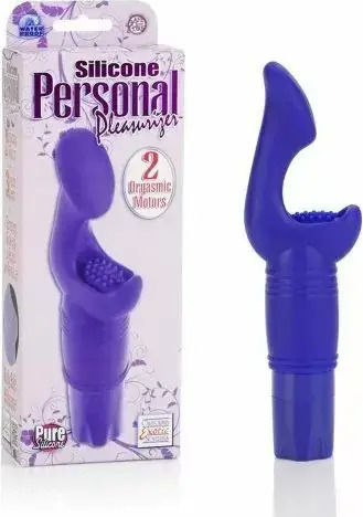 Интимен Масажор California Exotic Personal Pleasurizer Vibe 074164 10-293 Двоен Стимулатор 18 См Лилав