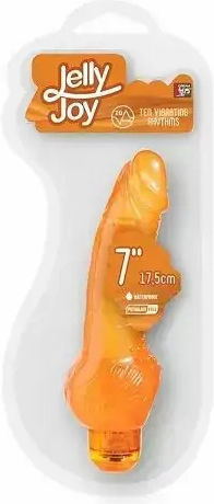 Водоустойчив Вибратор Dream Toys 600407 10-249 Реалистична Форма 10 Динамични Ритъма 17.5 Х 4 См Оранжев