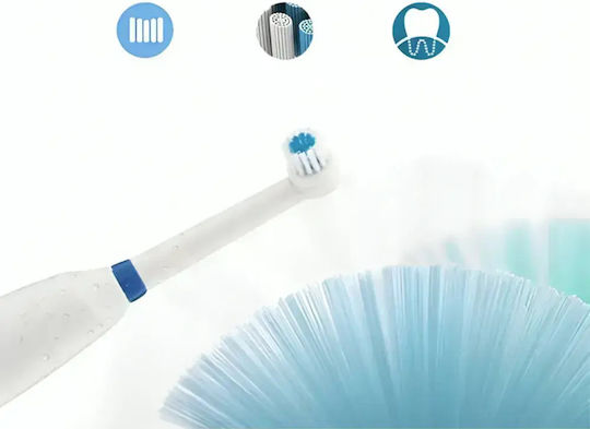Lufthous *17847535-1 4 Replaceable Heads Dupont Nylon Bristles 6000 Rpm Електрическа Четка за Зъби Бял