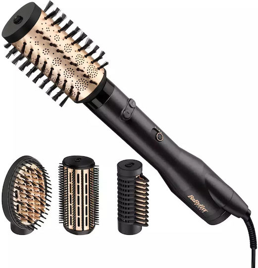 Babyliss Big Hair Luxe Κεραμική Ηλεκτρική Βούρτσα με Αέρα & Περιστρεφόμενη Κεφαλή για Ίσιωμα και Μπούκλες 650W