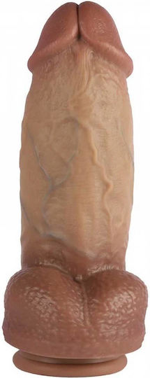 Hidden Desire Glass Dildo with Balls and Suction Cup Flesh