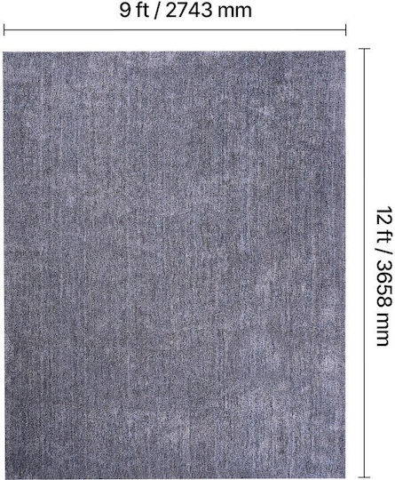 Vevor Χαλί Αντιολισθητικό Γούνινο 274x366cm Μπλε-γκρι