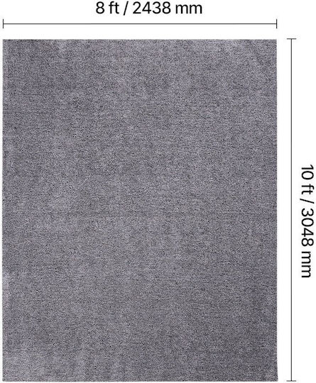 Vevor Χαλί Αντιολισθητικό Γούνινο 244x305cm Μπλε-γκρι