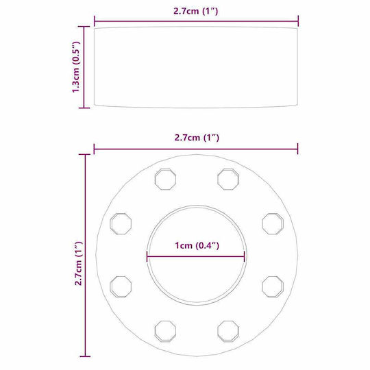 Μπάρες Παιχνιδιού Ποδόσφαιρου 16 Pcs Μαύρο 3,3 X 2,8 X 1 Εκ