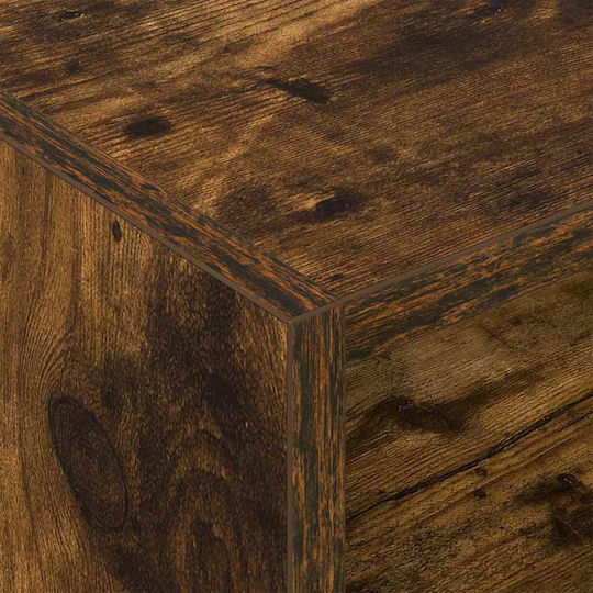 Wall Living Room Cabinet made of Particle Board in Smoky Oak Color 78.5x35x45cm