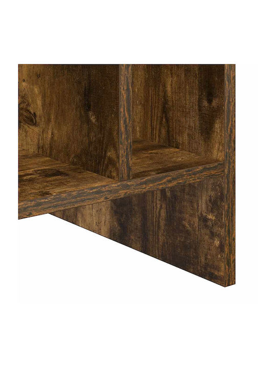 Wand Nischenschrank für Wohnzimmer aus Spanplatte Rauchdunkle Eiche 78.5x35x45cm