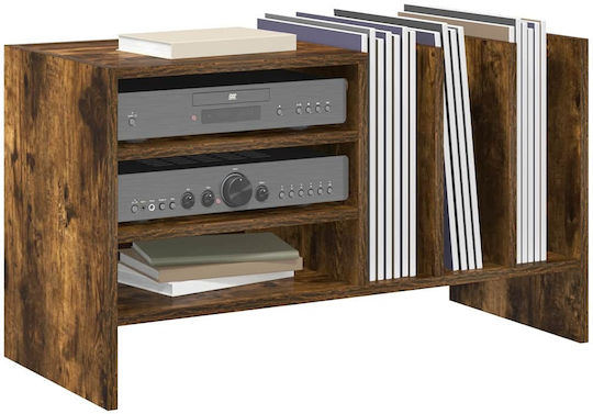 Wall Living Room Cabinet made of Particle Board in Smoky Oak Color 78.5x35x45cm