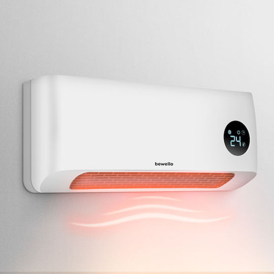 Bewello Convector Heater Wall 2000W with Electronic Thermostat 42x11cm White