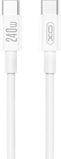XO USB 2.0 Cable USB-C Male - USB-C 240W PD White 1m 16.005.0408