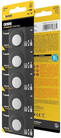 Technik Baterii Litiu pentru ceasuri CR1616 3V 5buc