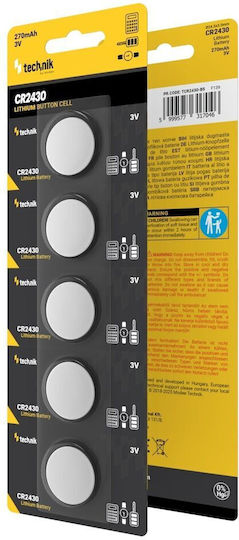 Technik Baterii Litiu pentru ceasuri CR2430 3V 5buc