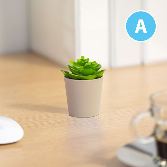Artificial Plant Decor In Pot 6 X 9 Cm 6 Types
