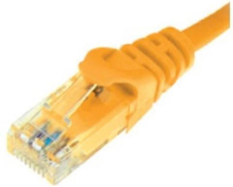U/UTP Cat.6 Ethernet Network Cable 3m Yellow 5 Pieces