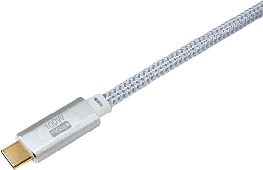 Equip USB 3.2 Video Cable USB-C male - USB-C 100W PD Λευκό 3m 128360